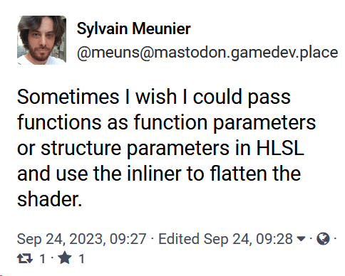 Lambdas, or functions as function parameters, in Sfx